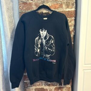 Vintage Black Elvis Presley Sweatshirt Size XL